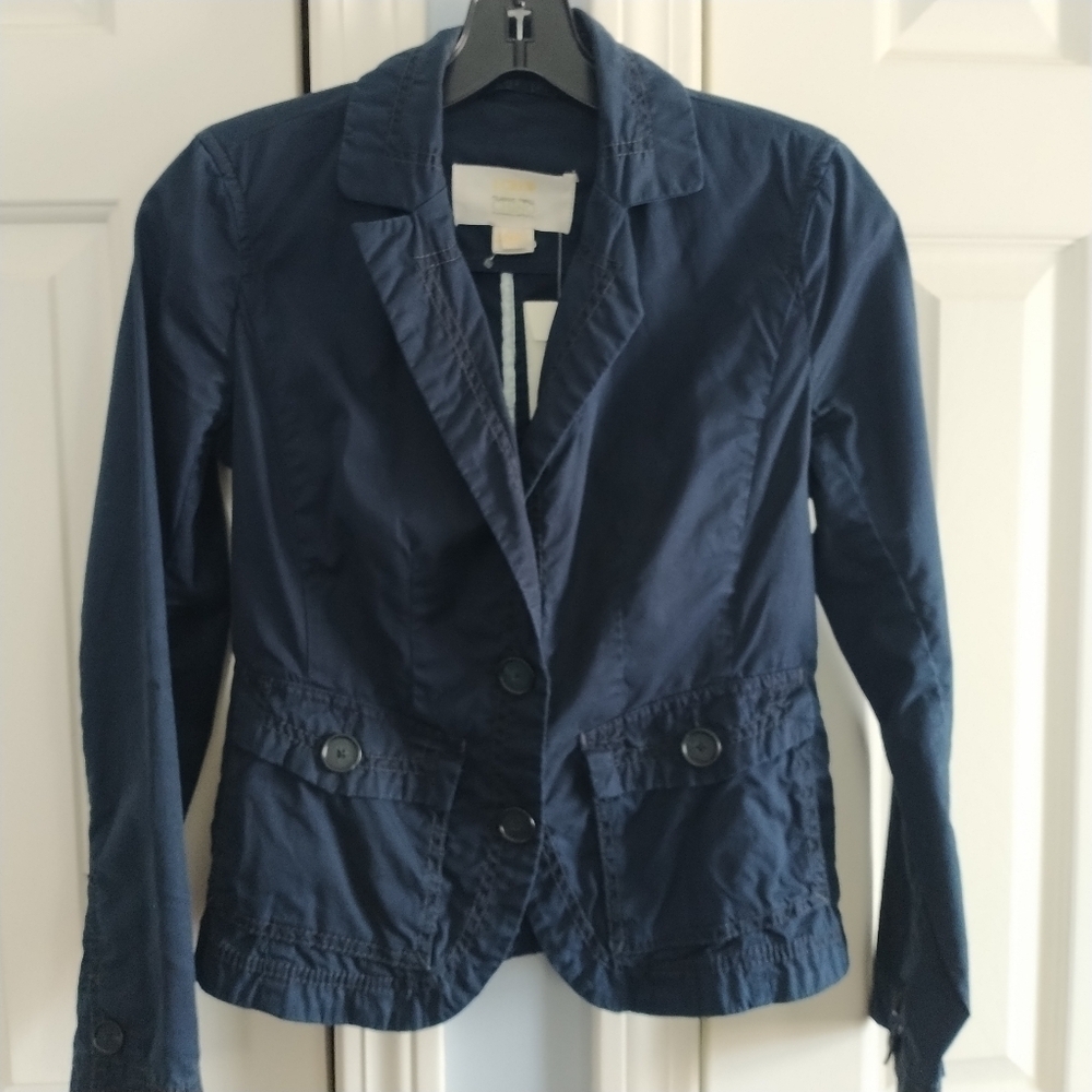 J.Crew Classic Twill Chino Navy Jacket XS